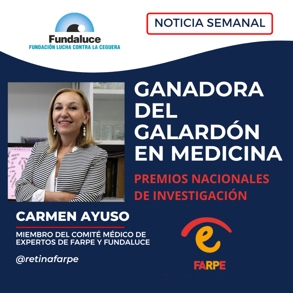 ¡Enhorabuena a la Dra. Carmen Ayuso por su galardón en los Premios Nacionales de Investigación 2024!