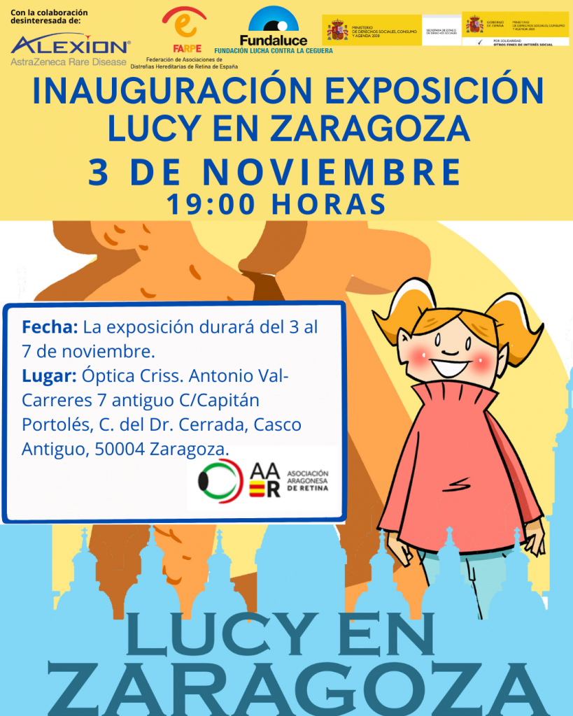 INAUGURACIÓN EXPOSICIÓN EN ZARAGOZA: LUCY Y SU PUNTO DE VISTA.
