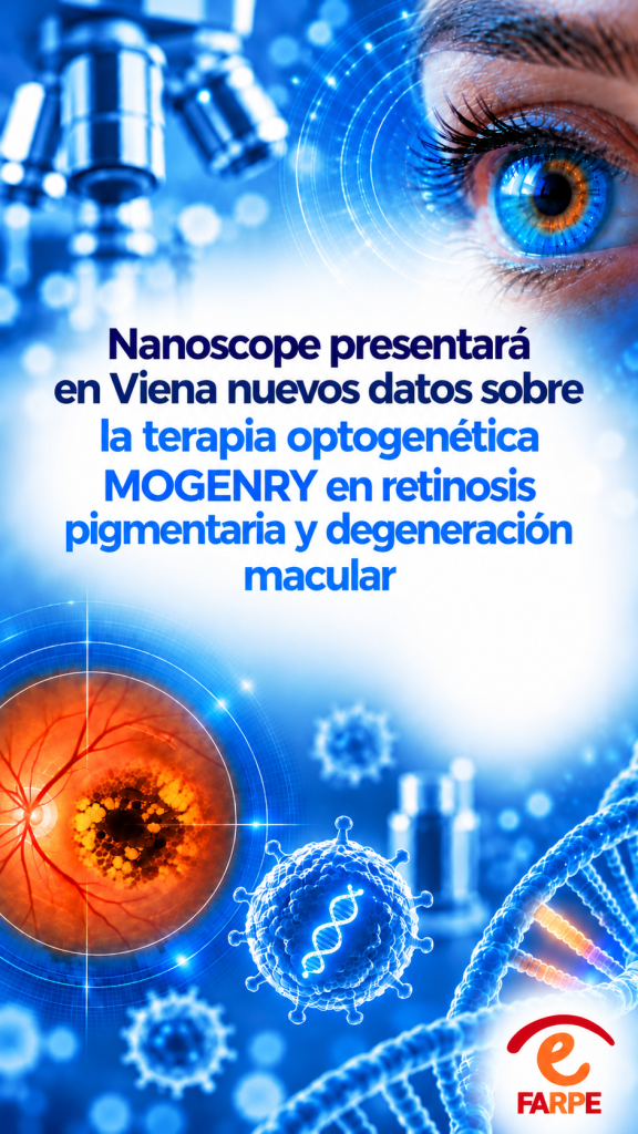 Nanoscope presentará en Viena nuevos datos sobre la terapia optogenética MOGENRY en retinosis pigmentaria y degeneración macular