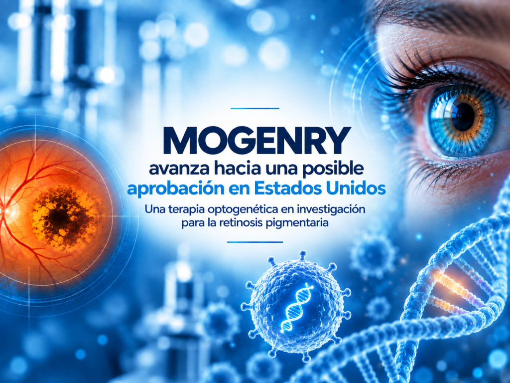 MOGENRY, una terapia optogenética para la retinosis pigmentaria, avanza hacia una posible aprobación en Estados Unidos
