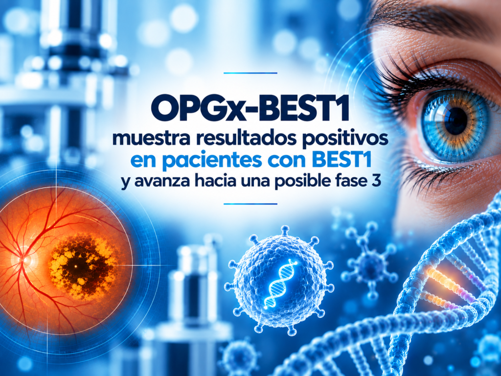 OPGx-BEST1 muestra resultados iniciales positivos en pacientes con enfermedades asociadas al gen BEST1 y avanza hacia una posible fase 3