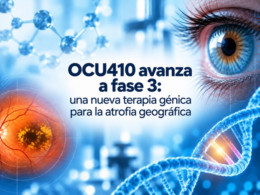 OCU410 avanza a fase 3: una nueva terapia génica para la atrofia geográfica