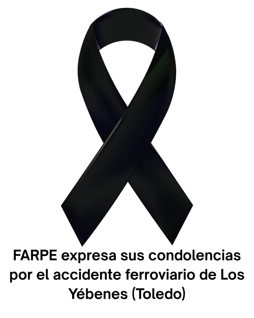 FARPE expresa sus condolencias por el accidente ferroviario de Los Yébenes (Toledo)